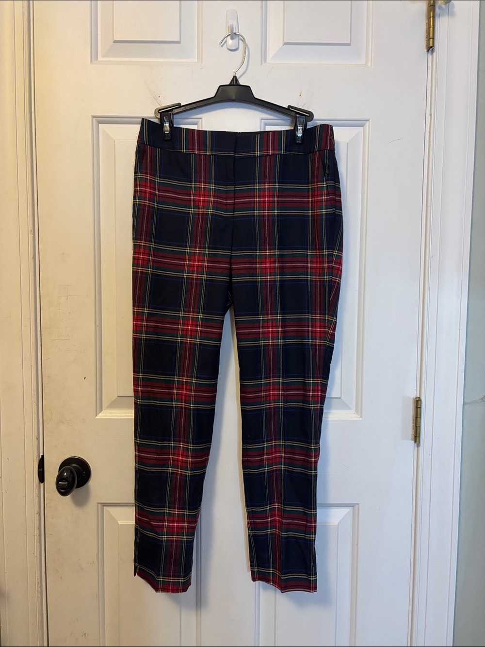 Talbots Plaid Hampshire Ankle Tartan Pants Size 2P Petite